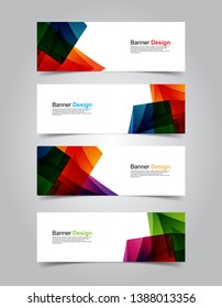 Vector Business banner background web template modern design
