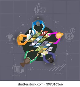 Vector Business brainstorming