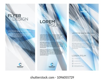 Vector business brochure or banner template. Abstract wave background. Vector illustration