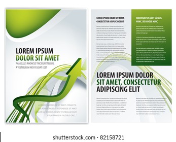 vector business brochure (booklet), flyer template