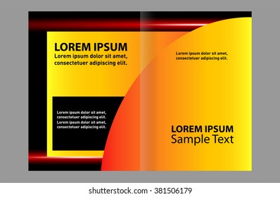 vector business brochure (booklet) template 