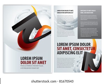 vector business brochure (booklet) template