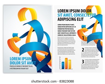 vector business brochure, booklet template
