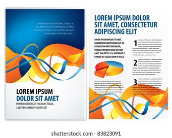 vector business brochure, booklet template