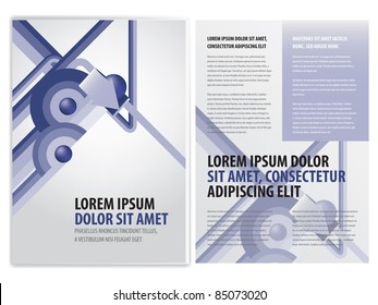 vector business brochure, booklet template