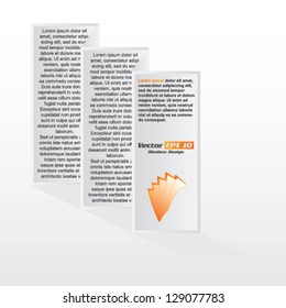 Vector business brochure design