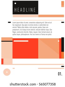 Vector  Business Brochure design. Annual report vector illustration template. Corporate business catalog and magazine cover. Business presentation with graphic elements.