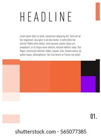 Vector  Business Brochure design. Annual report vector illustration template. Corporate business catalog and magazine cover. Business presentation with graphic elements.