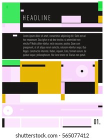 Vector  Business Brochure design. Annual report vector illustration template. Corporate business catalog and magazine cover. Business presentation with graphic elements.