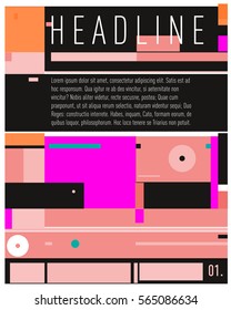 Vector  Business Brochure design. Annual report vector illustration template. Corporate business catalog and magazine cover. Business presentation with graphic elements.