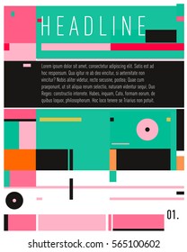 Vector  Business Brochure design. Annual report vector illustration template. Corporate business catalog and magazine cover. Business presentation with graphic elements.