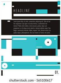 Vector  Business Brochure design. Annual report vector illustration template. Corporate business catalog and magazine cover. Business presentation with graphic elements.