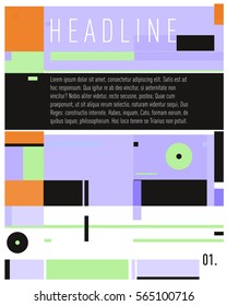 Vector  Business Brochure design. Annual report vector illustration template. Corporate business catalog and magazine cover. Business presentation with graphic elements.