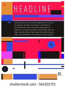 Vector  Business Brochure design. Annual report vector illustration template. Corporate business catalog and magazine cover. Business presentation with graphic elements.