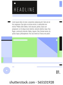 Vector  Business Brochure design. Annual report vector illustration template. Corporate business catalog and magazine cover. Business presentation with graphic elements.