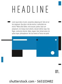 Vector  Business Brochure design. Annual report vector illustration template. Corporate business catalog and magazine cover. Business presentation with graphic elements.