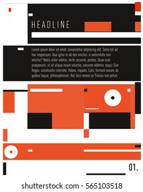 Vector  Business Brochure design. Annual report vector illustration template. Corporate business catalog and magazine cover. Business presentation with graphic elements.
