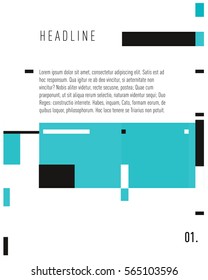 Vector  Business Brochure design. Annual report vector illustration template. Corporate business catalog and magazine cover. Business presentation with graphic elements.