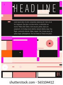 Vector  Business Brochure design. Annual report vector illustration template. Corporate business catalog and magazine cover. Business presentation with graphic elements.