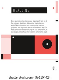 Vector  Business Brochure design. Annual report vector illustration template. Corporate business catalog and magazine cover. Business presentation with graphic elements.