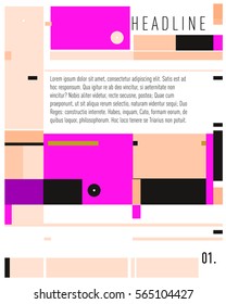 Vector  Business Brochure design. Annual report vector illustration template. Corporate business catalog and magazine cover. Business presentation with graphic elements.