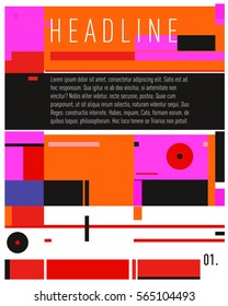 Vector  Business Brochure design. Annual report vector illustration template. Corporate business catalog and magazine cover. Business presentation with graphic elements.