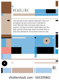 Vector  Business Brochure design. Annual report vector illustration template. Corporate business catalog and magazine cover. Business presentation with graphic elements.