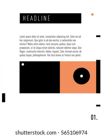 Vector  Business Brochure design. Annual report vector illustration template. Corporate business catalog and magazine cover. Business presentation with graphic elements.