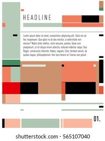 Vector  Business Brochure design. Annual report vector illustration template. Corporate business catalog and magazine cover. Business presentation with graphic elements.