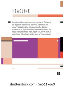 Vector  Business Brochure design. Annual report vector illustration template. Corporate business catalog and magazine cover. Business presentation with graphic elements.