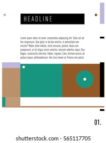 Vector  Business Brochure design. Annual report vector illustration template. Corporate business catalog and magazine cover. Business presentation with graphic elements.