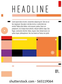 Vector  Business Brochure design. Annual report vector illustration template. Corporate business catalog and magazine cover. Business presentation with graphic elements.