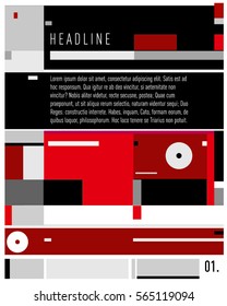 Vector  Business Brochure design. Annual report vector illustration template. Corporate business catalog and magazine cover. Business presentation with graphic elements.
