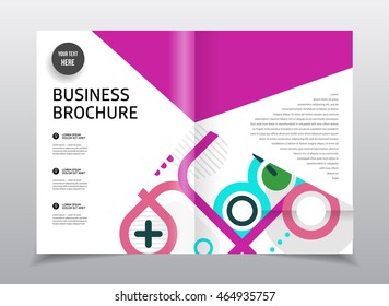 Vector business brochure design. Flyer with headline. Triangular or Polygonal Structures. Vector Illustration. MAgazine or catalog cover vector illustration.
