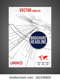 Vector business brochure design, Business Report template 