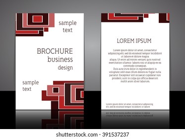 Vector business brochure desing template with space for your text. Abstract background for flyer, blank, card, banner, invitation, brochure cover design template.