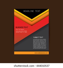 vector business brochure flyer design layout. graphic template in A4 size. vector eps10 format print ready easy edit design.