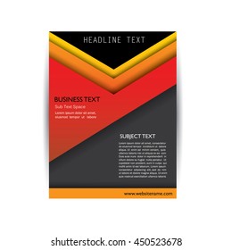 vector business brochure flyer design layout. graphic template in A4 size. vector eps10 format print ready easy edit design.