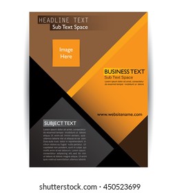 vector business brochure flyer design layout. graphic template in A4 size. vector eps10 format print ready easy edit design.