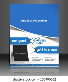 Vector business brochure, flyer, magazine cover & poster template