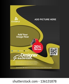 Vector business brochure, flyer, magazine cover & poster template