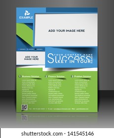 Vector business brochure, flyer, magazine cover & poster template