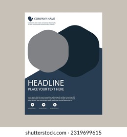 Vector business brochure, flyer, magazine cover