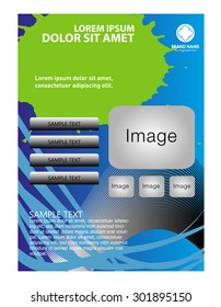 Vector business brochure, flyer, magazine cover 

