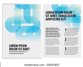 vector business brochure, flyer template