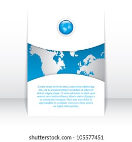 Vector business brochure, flyer template