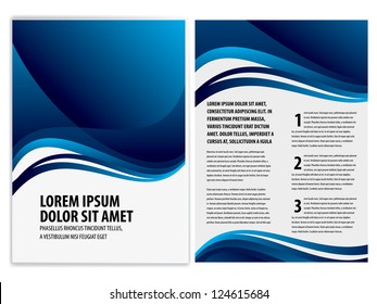 vector business brochure, flyer template