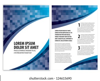 vector business brochure, flyer template