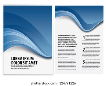 vector business brochure, flyer template