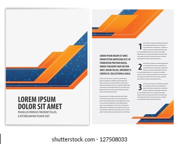 vector business brochure, flyer template